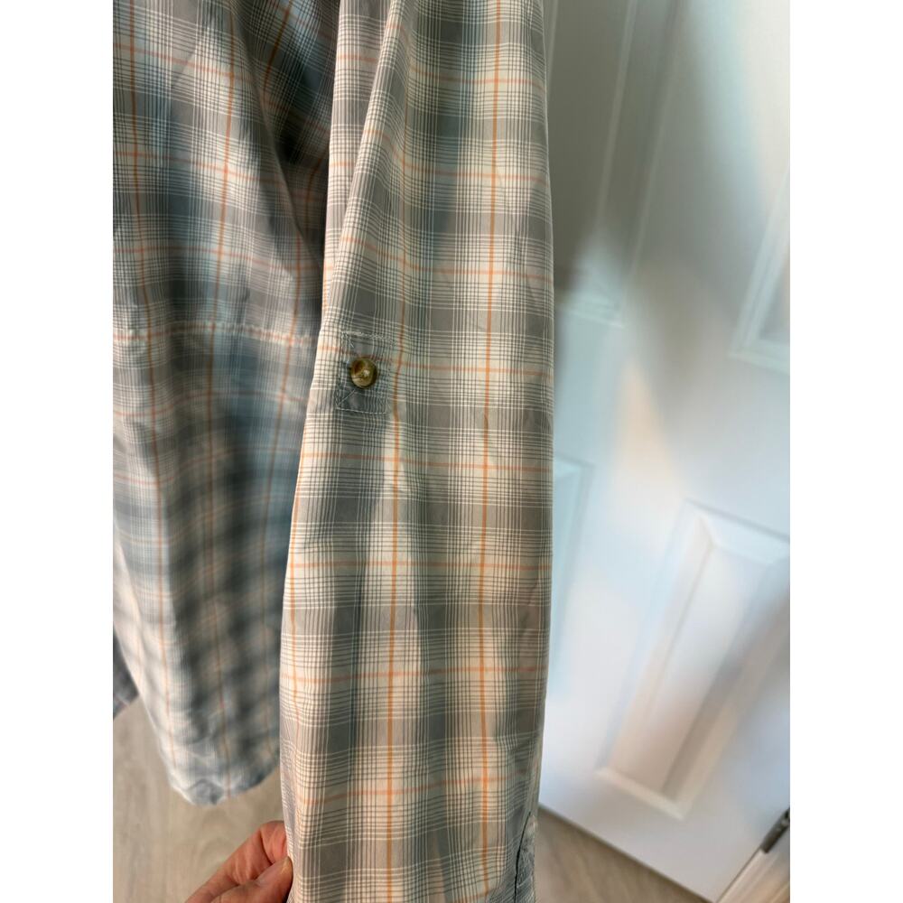 Patagonia Gray Plaid Button Down Shirt Lightweight Comfy Outdoor Hiking Travel - Picture 5 of 9